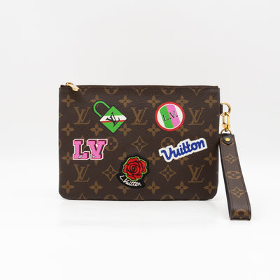 City Pouch Monogram Stories Patches
