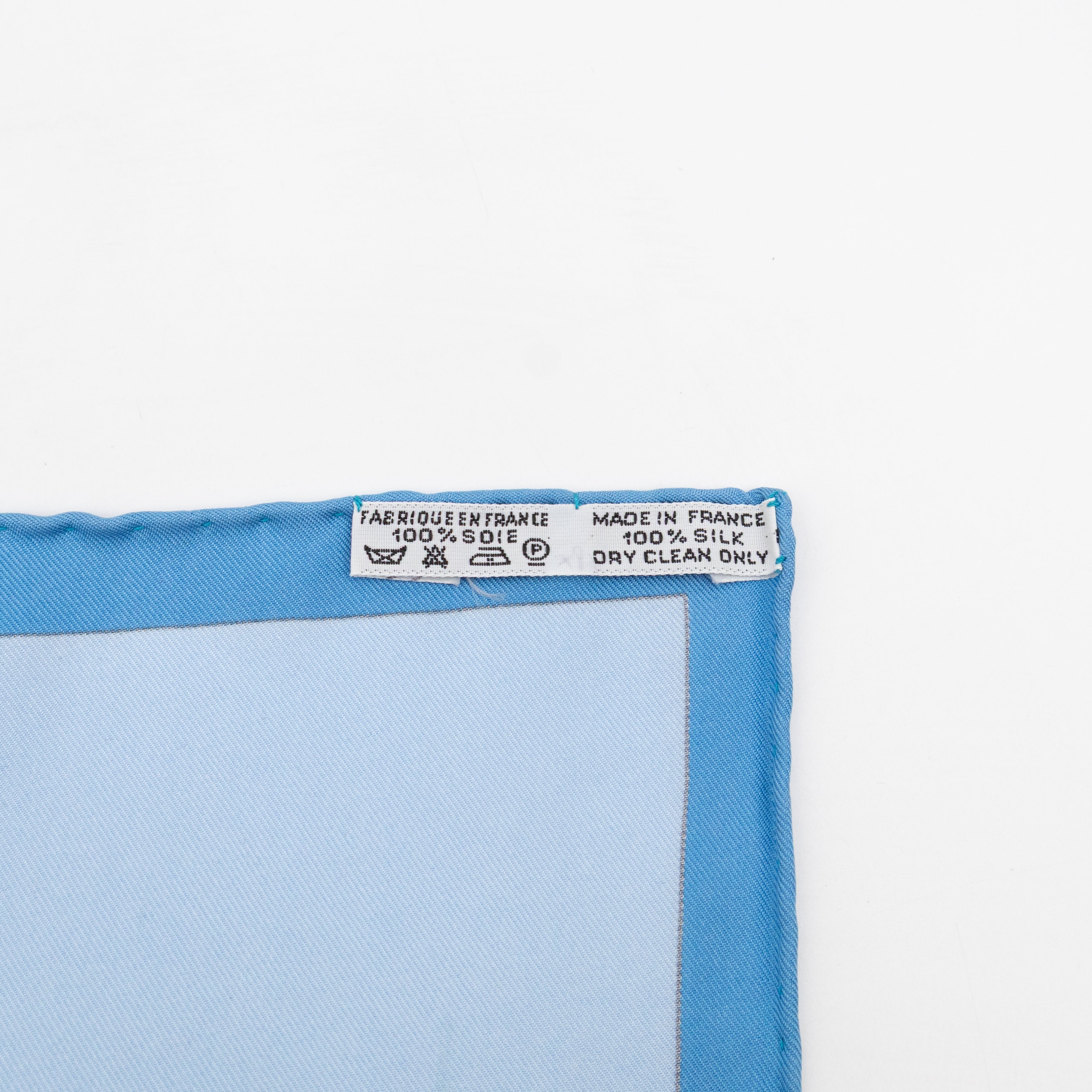 Silk Scarf 90 Parures Des Sables Blue