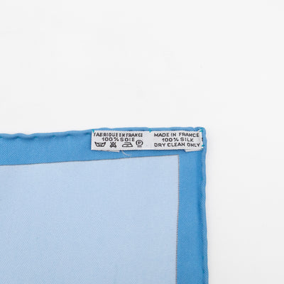 Silk Scarf 90 Parures Des Sables Blue
