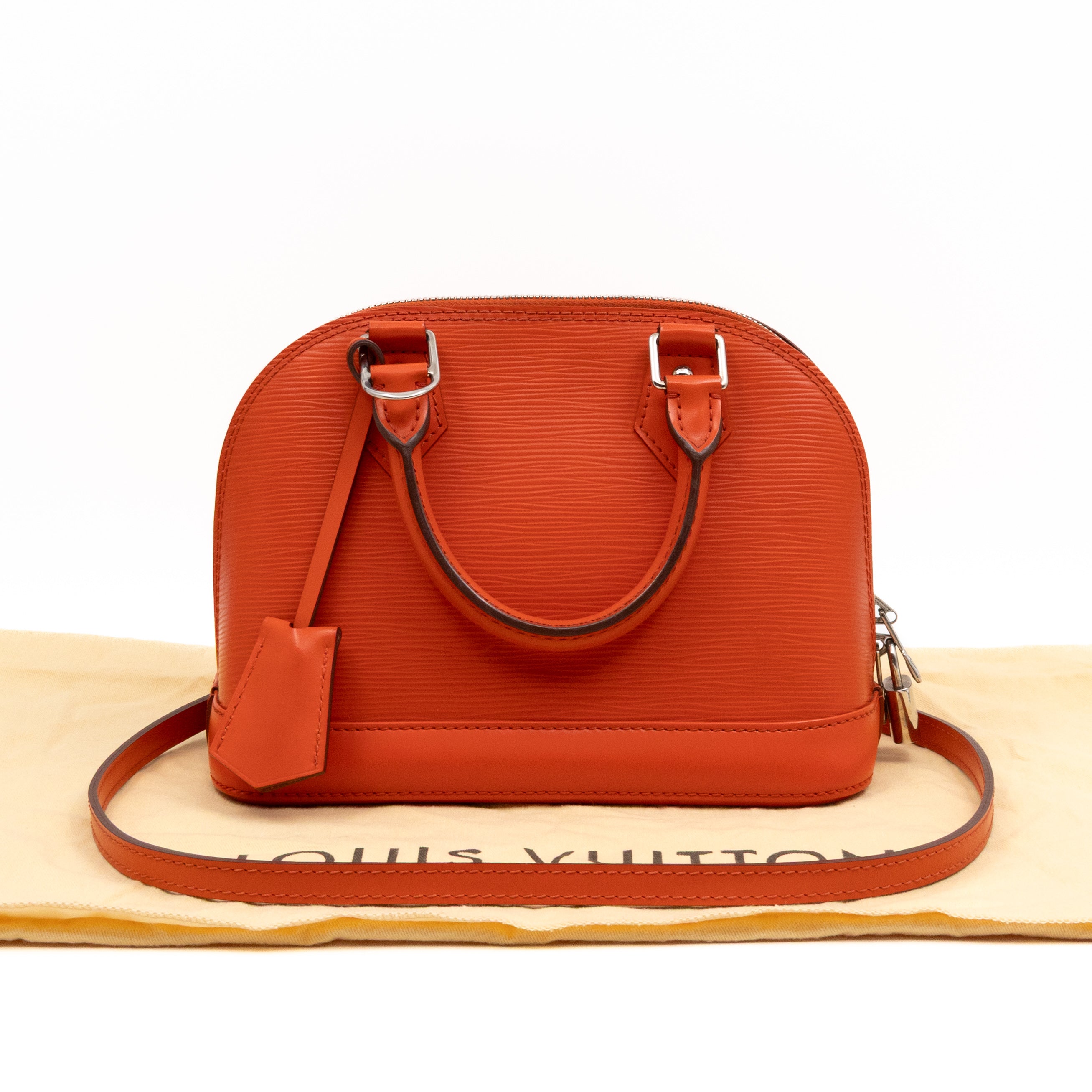Alma BB Orange Epi Leather