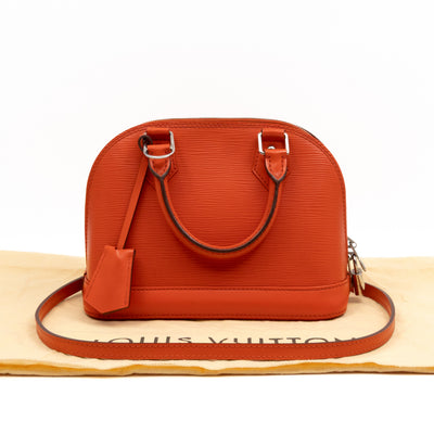 Alma BB Orange Epi Leather