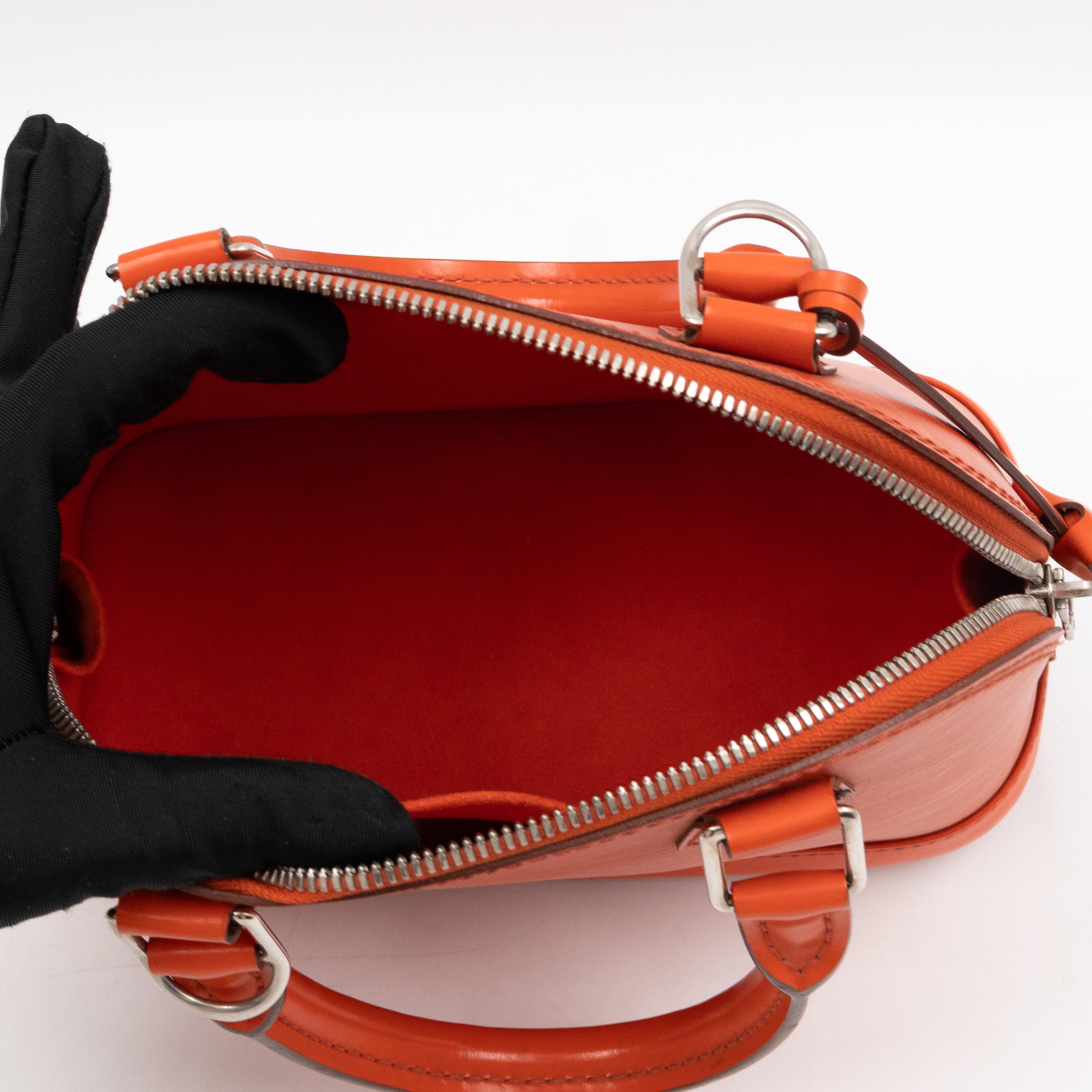 Alma BB Orange Epi Leather