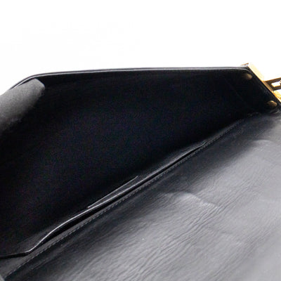 Babylone Flap Shoulder Bag Black Quilted Lambskin Leather