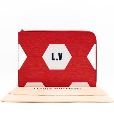 Pochette Jour FIFA World Cup 2018 Red Epi Leather