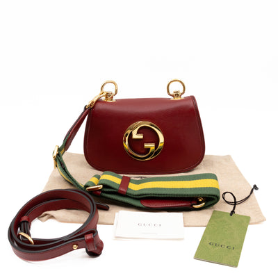 Blondie Mini Crossbody Bag Leather Red