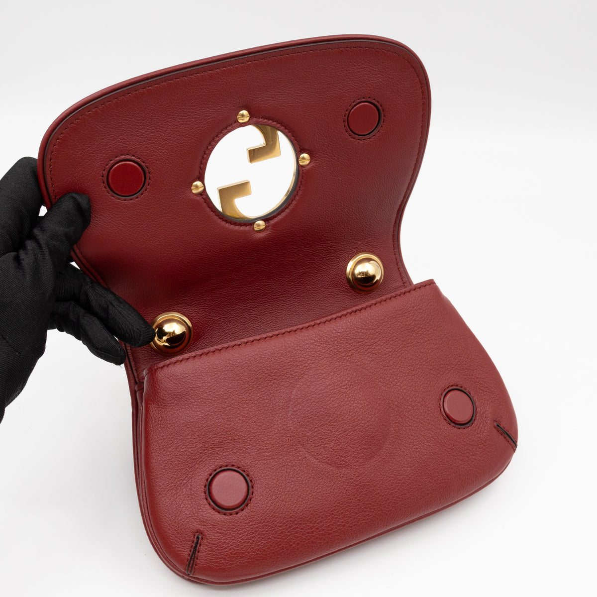 Blondie Mini Crossbody Bag Leather Red