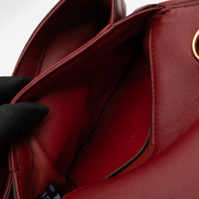 Blondie Mini Crossbody Bag Leather Red
