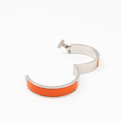 Clic H Bracelet TGM Orange Silver