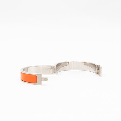 Clic H Bracelet TGM Orange Silver