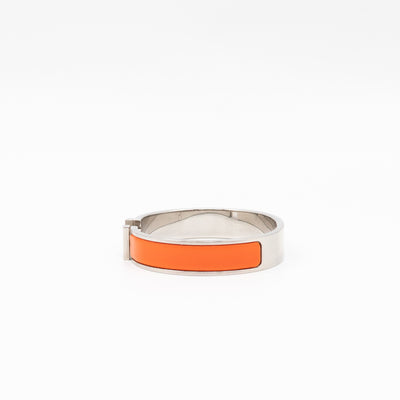 Clic H Bracelet TGM Orange Silver
