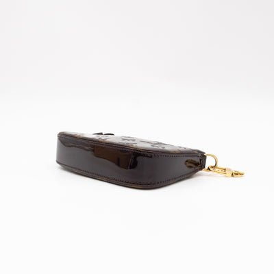 Mini Pochette Accessoires Amarante Vernis Monogram