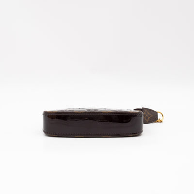 Mini Pochette Accessoires Amarante Vernis Monogram