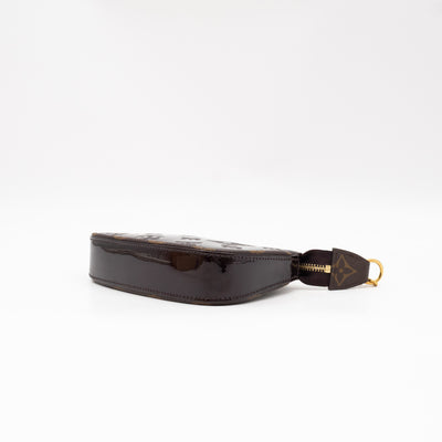 Mini Pochette Accessoires Amarante Vernis Monogram