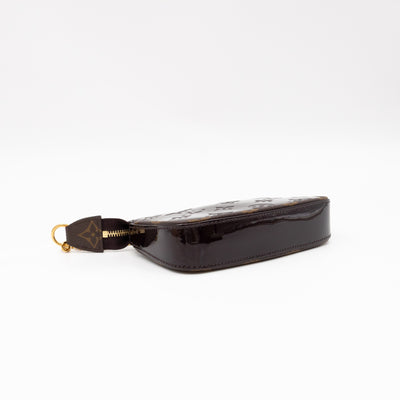 Mini Pochette Accessoires Amarante Vernis Monogram