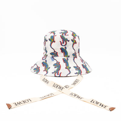 Paula's Ibiza Collection Fisherman Hat White & Multicolor Cotton