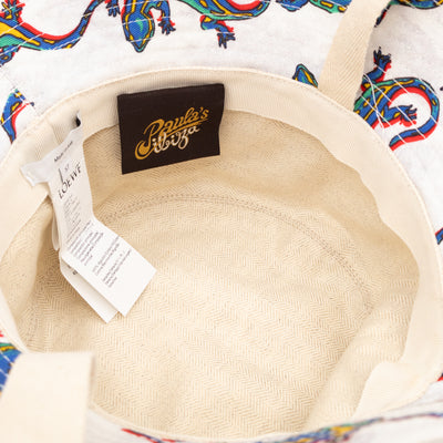 Paula's Ibiza Collection Fisherman Hat White & Multicolor Cotton
