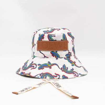 Paula's Ibiza Collection Fisherman Hat White & Multicolor Cotton