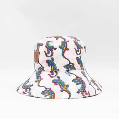 Paula's Ibiza Collection Fisherman Hat White & Multicolor Cotton
