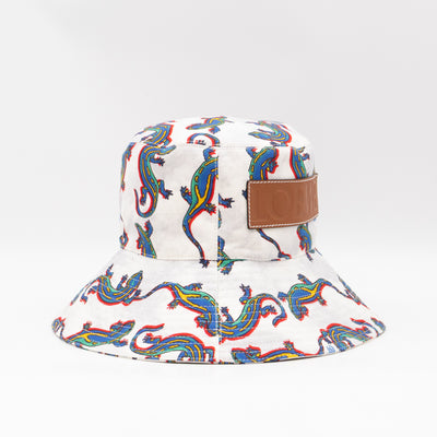 Paula's Ibiza Collection Fisherman Hat White & Multicolor Cotton