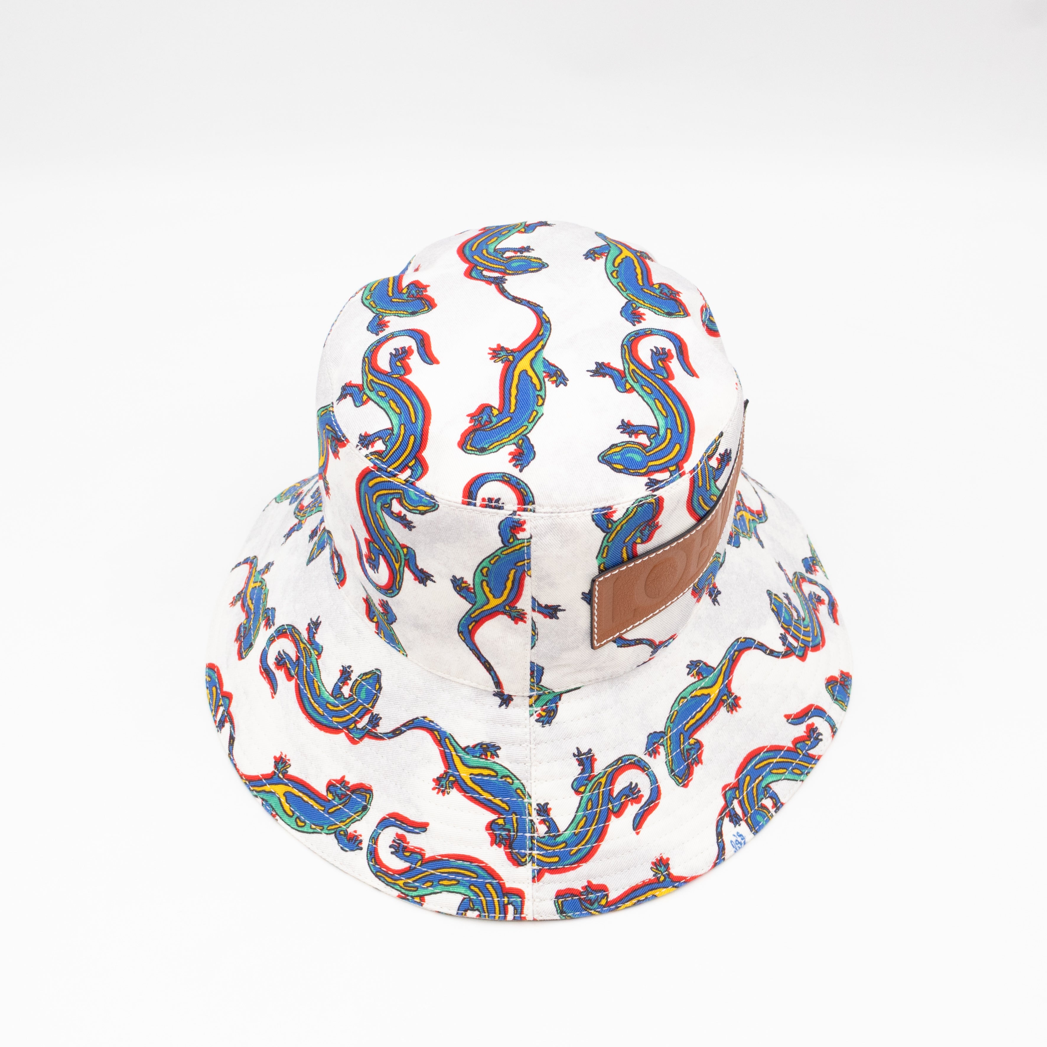 Paula's Ibiza Collection Fisherman Hat White & Multicolor Cotton