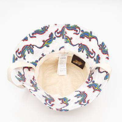 Paula's Ibiza Collection Fisherman Hat White & Multicolor Cotton