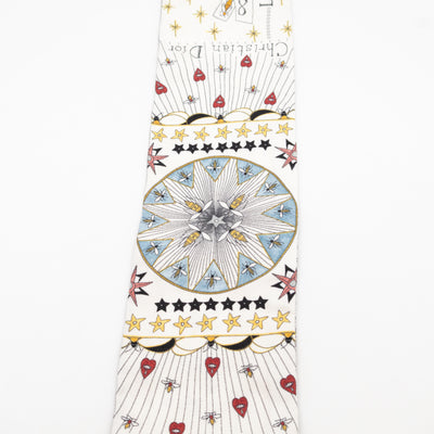 L'Etoile Tarot Mitzah Twilly Scarf Silk White