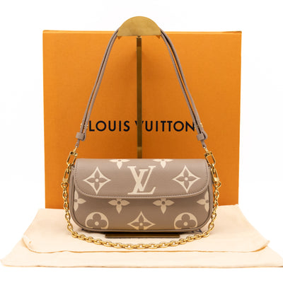 Ivy Wallet On Chain Bicolor Monogram Empreinte Leather