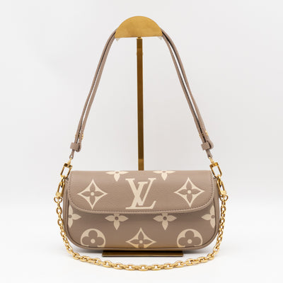 Ivy Wallet On Chain Bicolor Monogram Empreinte Leather