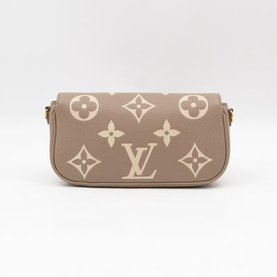 Ivy Wallet On Chain Bicolor Monogram Empreinte Leather