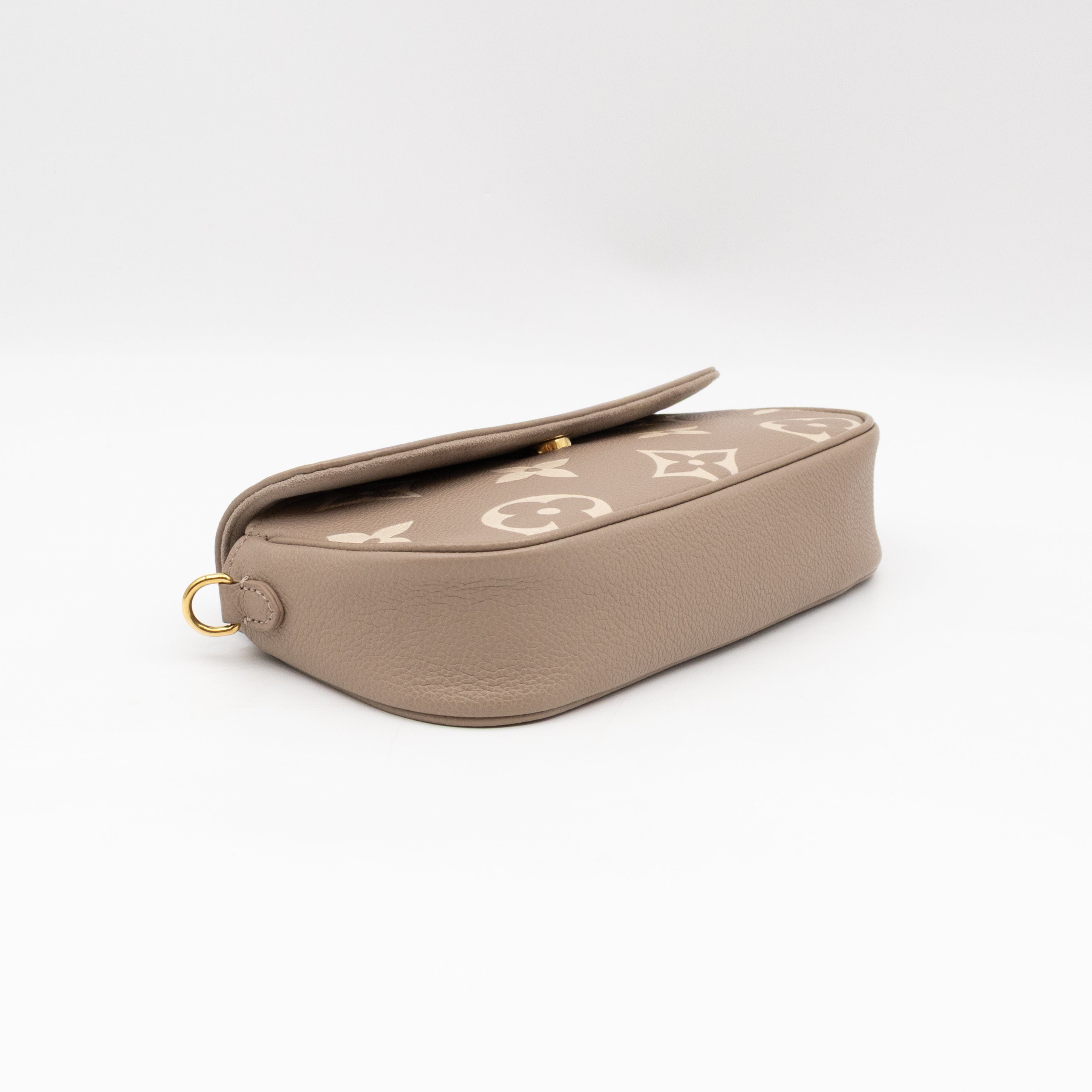 Ivy Wallet On Chain Bicolor Monogram Empreinte Leather