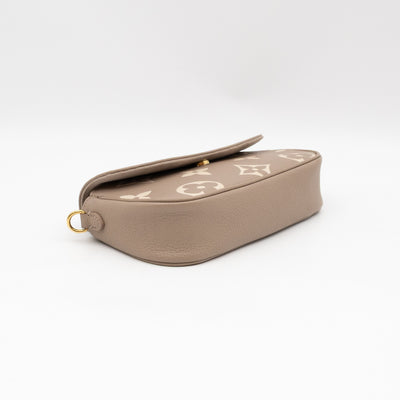 Ivy Wallet On Chain Bicolor Monogram Empreinte Leather