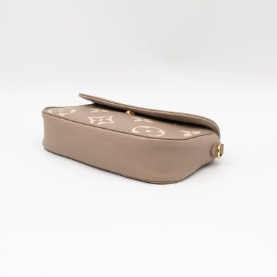 Ivy Wallet On Chain Bicolor Monogram Empreinte Leather