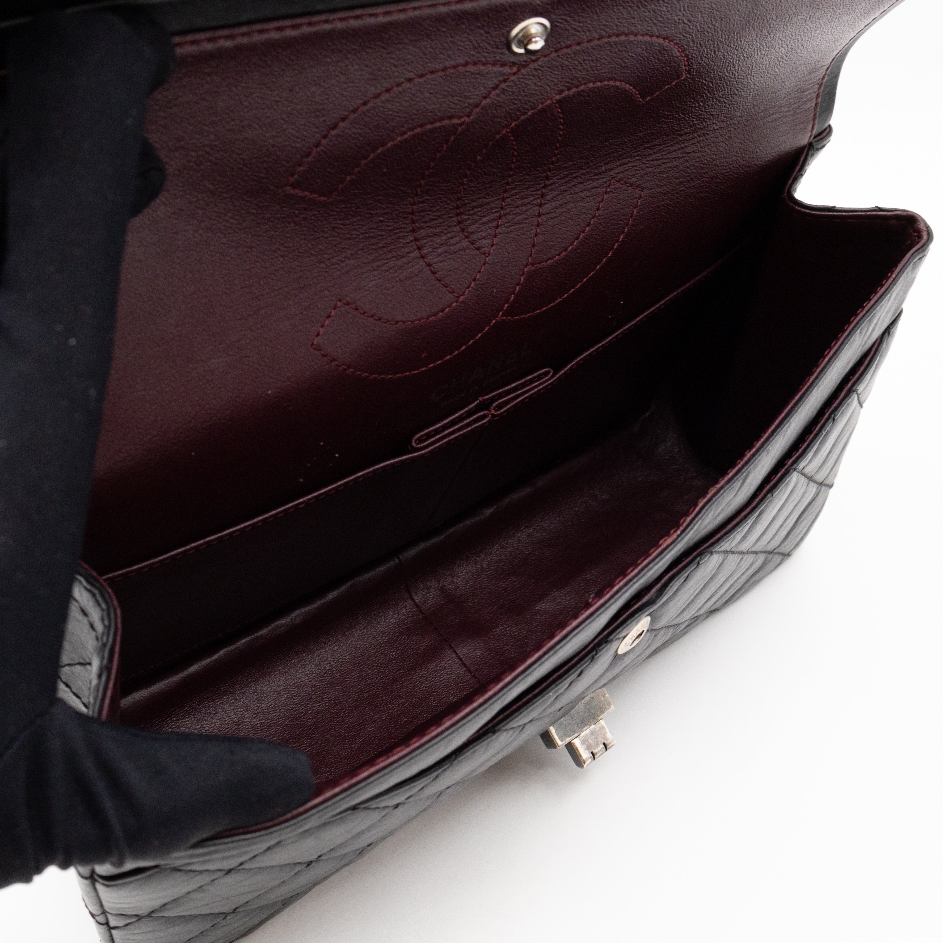 2.55 Reissue 226 Double Flap Bag Black Leather