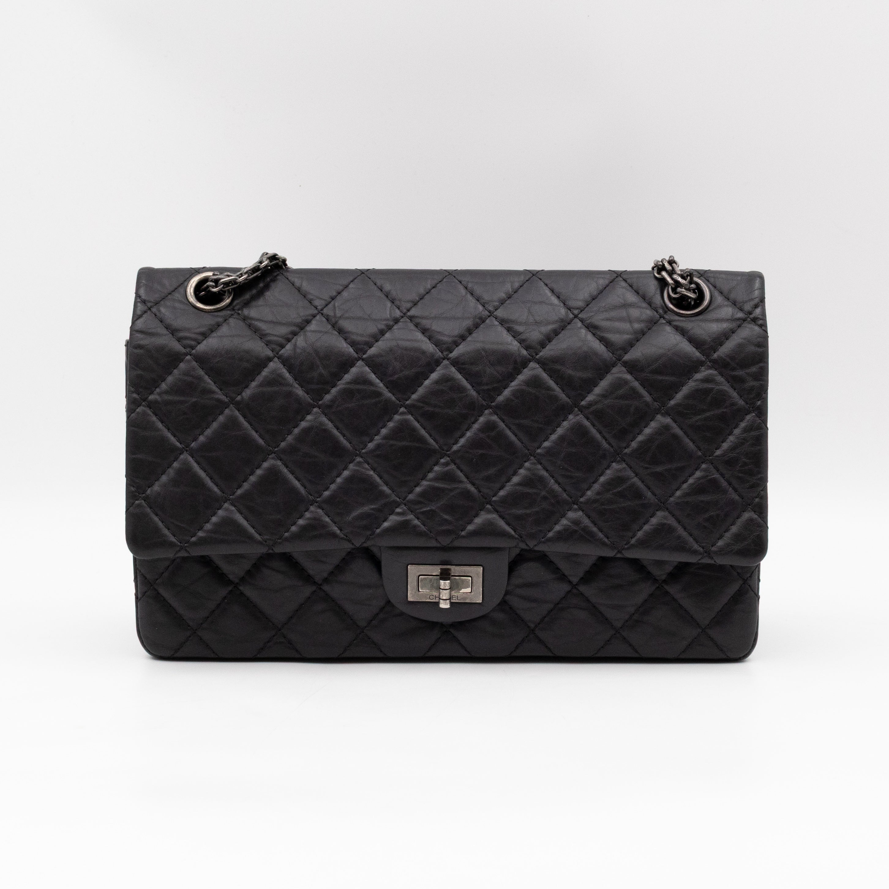 2.55 Reissue 226 Double Flap Bag Black Leather