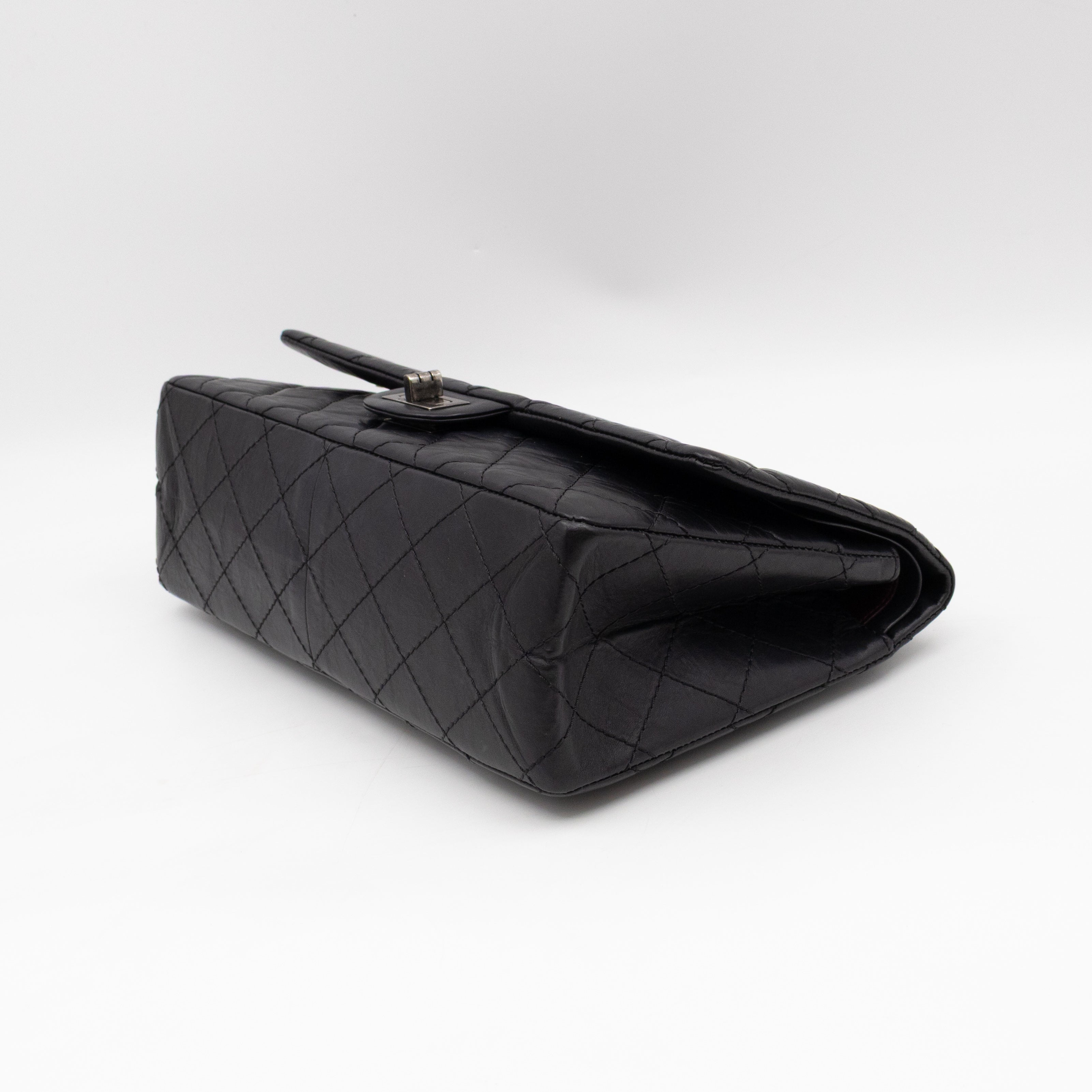 2.55 Reissue 226 Double Flap Bag Black Leather