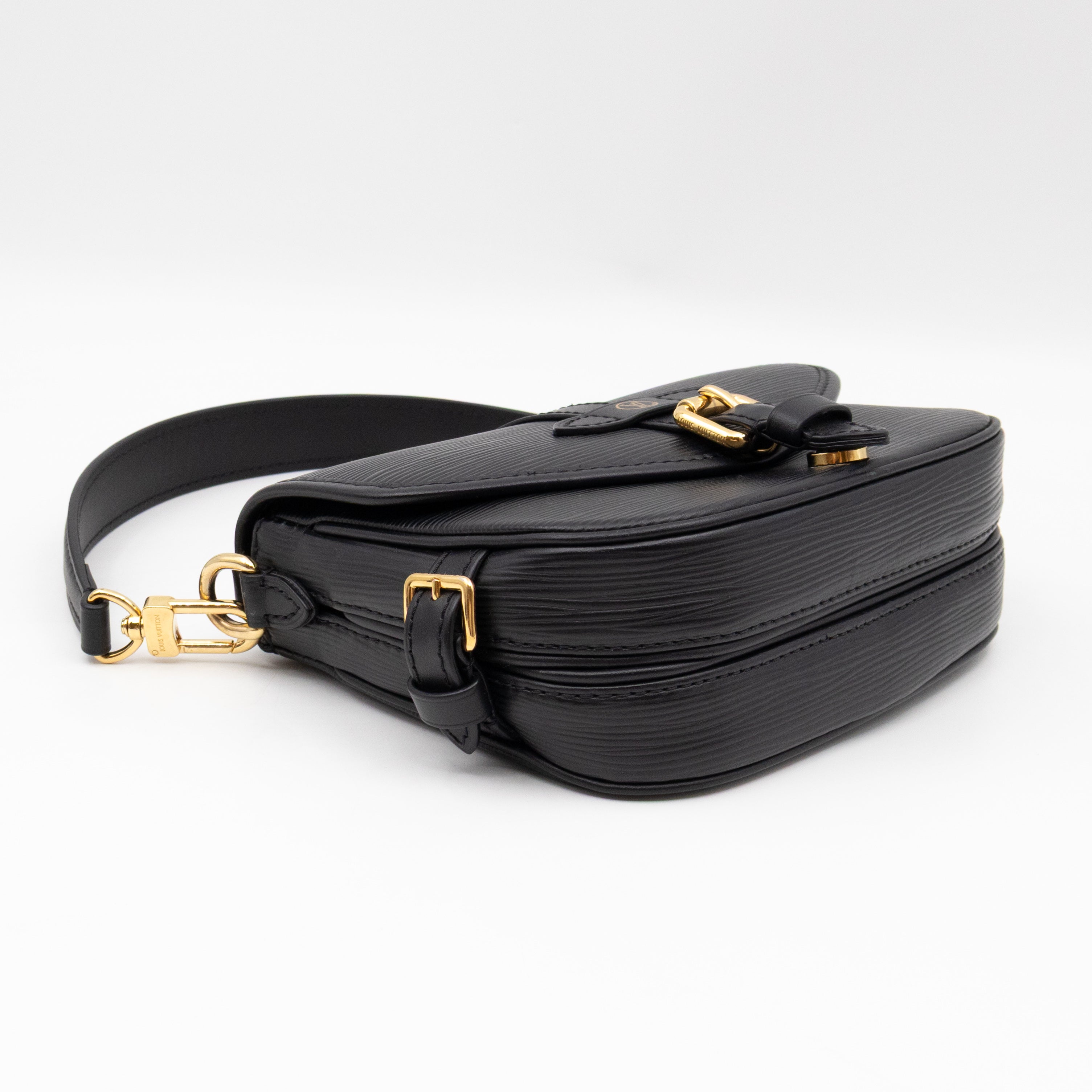 Saumur BB Black Epi Leather