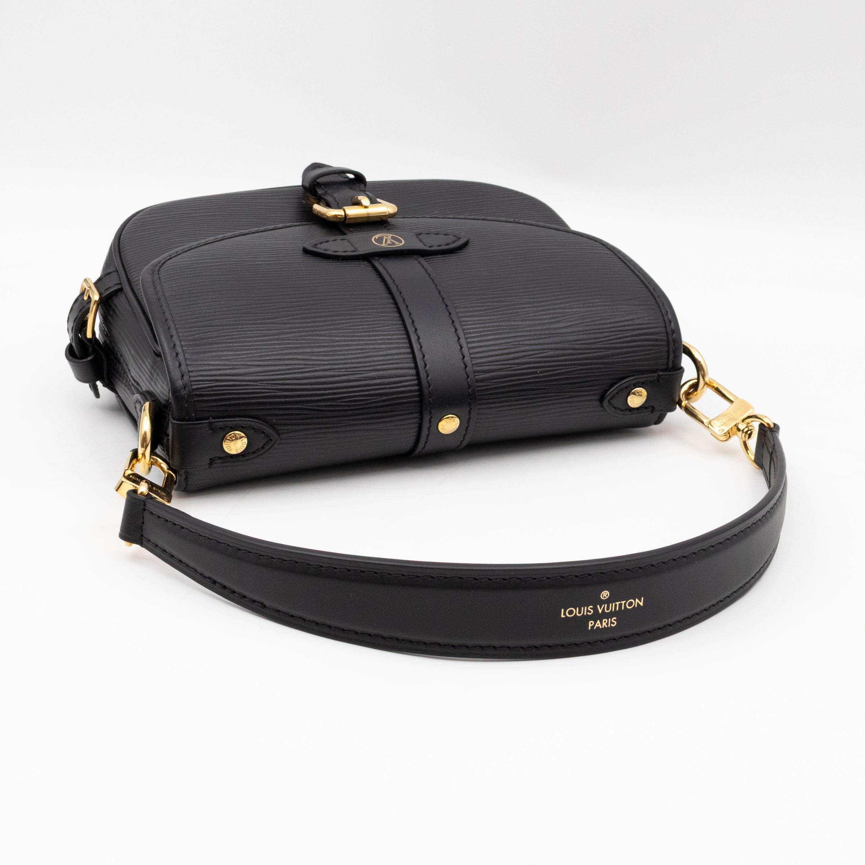 Saumur BB Black Epi Leather