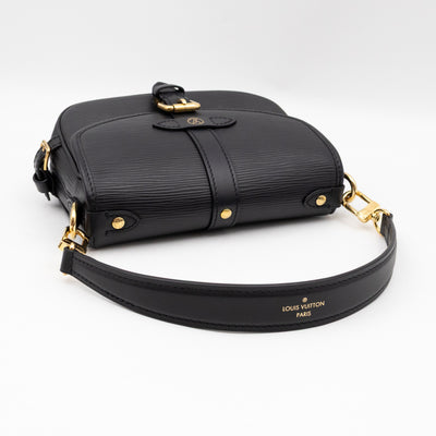 Saumur BB Black Epi Leather