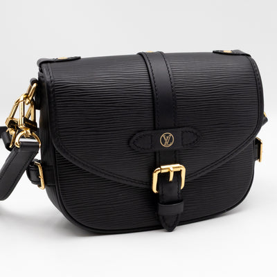 Saumur BB Black Epi Leather