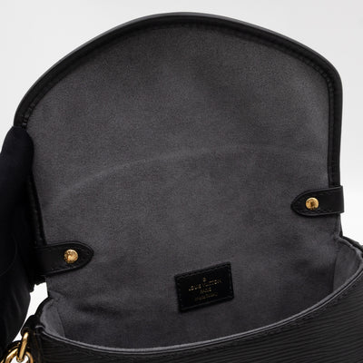 Saumur BB Black Epi Leather