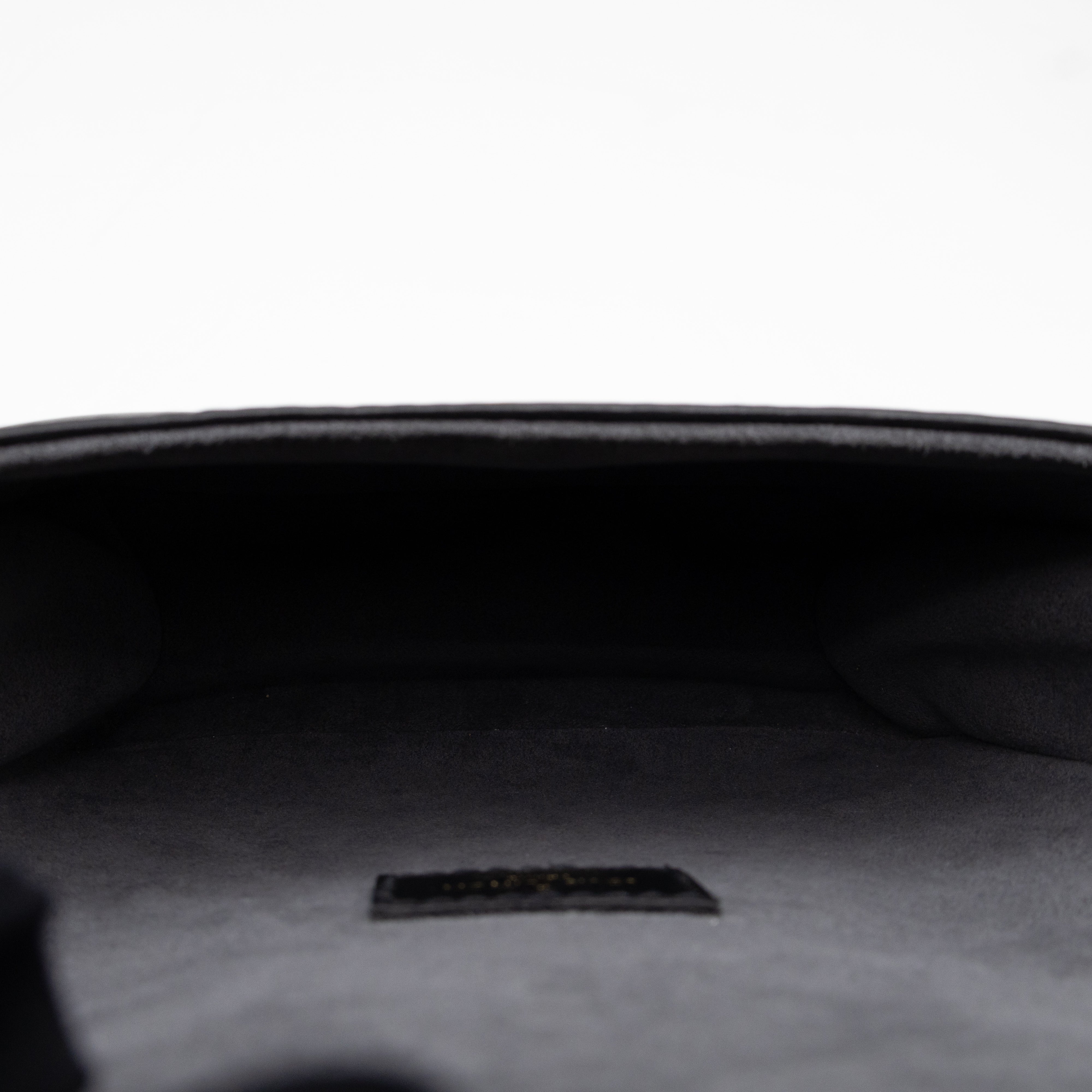 Saumur BB Black Epi Leather