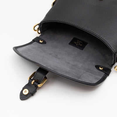 Saumur BB Black Epi Leather