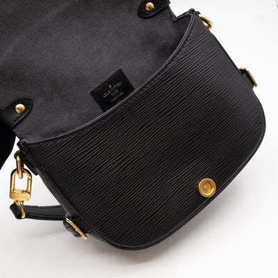 Saumur BB Black Epi Leather
