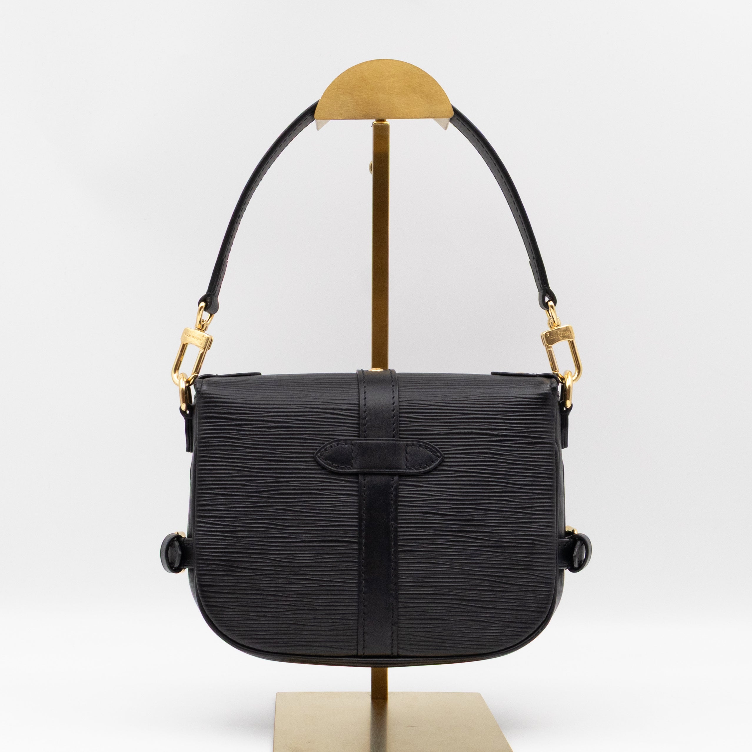 Saumur BB Black Epi Leather