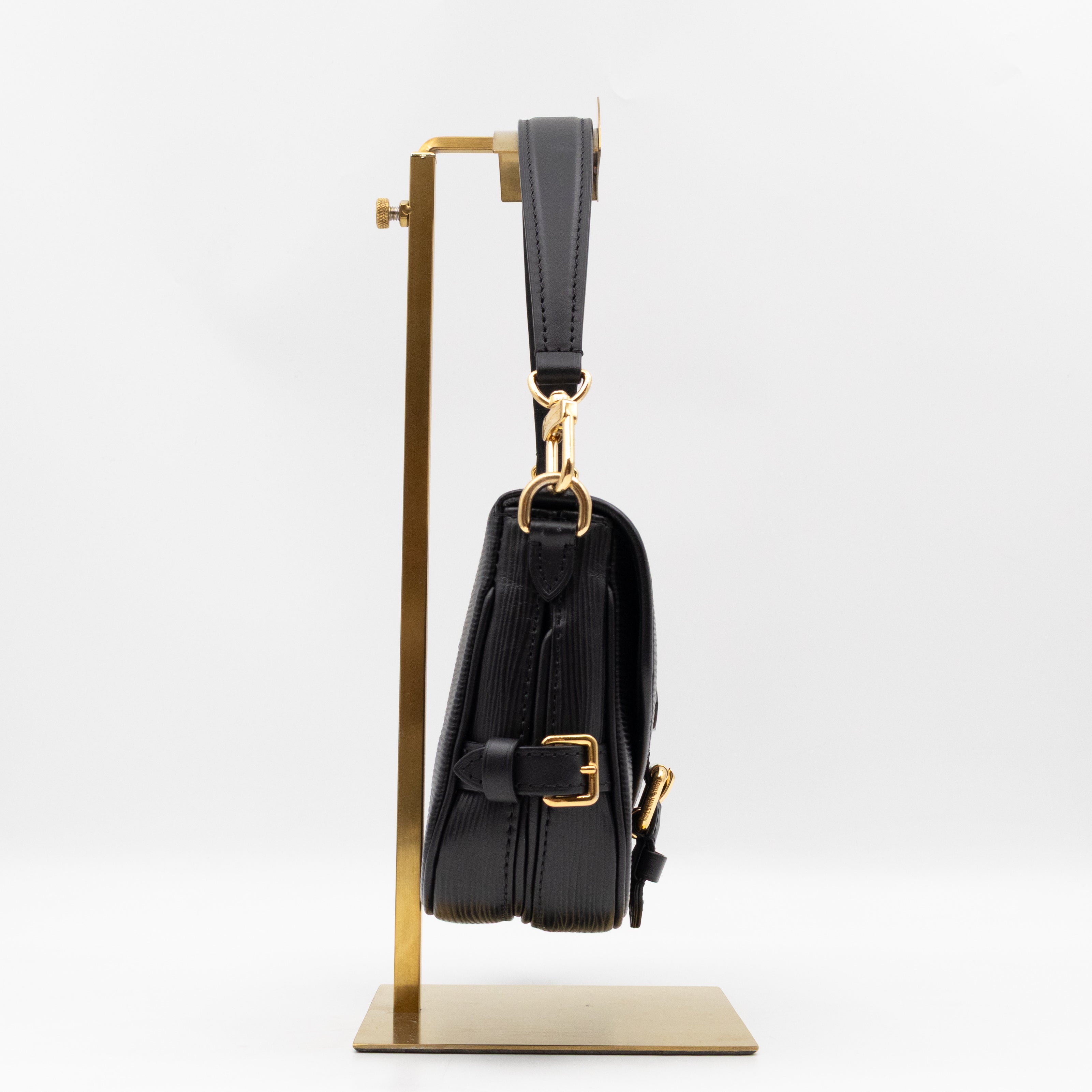 Saumur BB Black Epi Leather