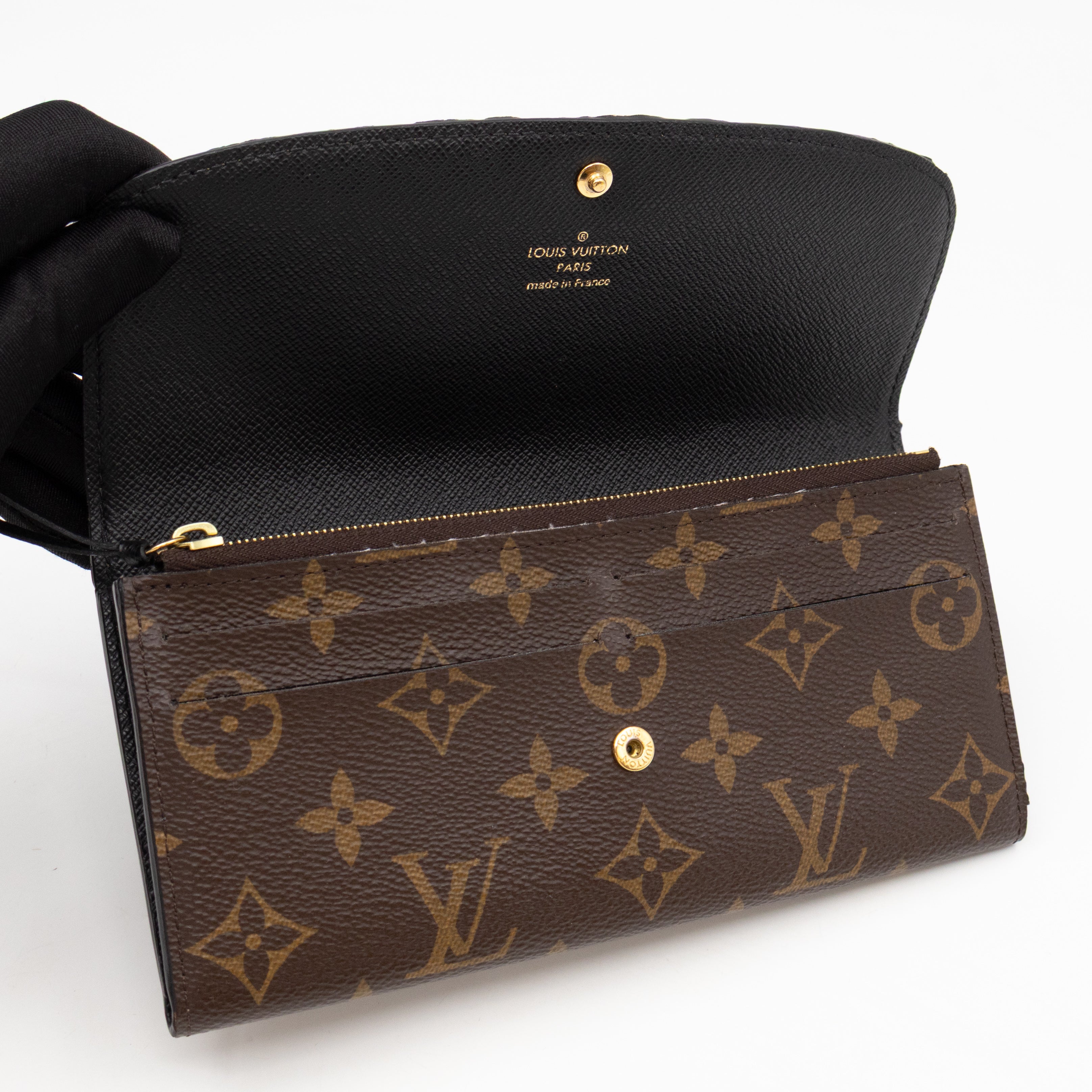 Emilie Wallet Monogram Reverse Black