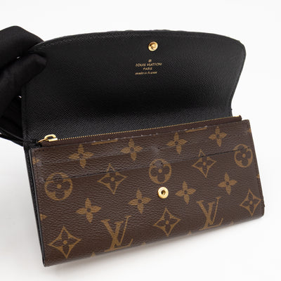 Emilie Wallet Monogram Reverse Black
