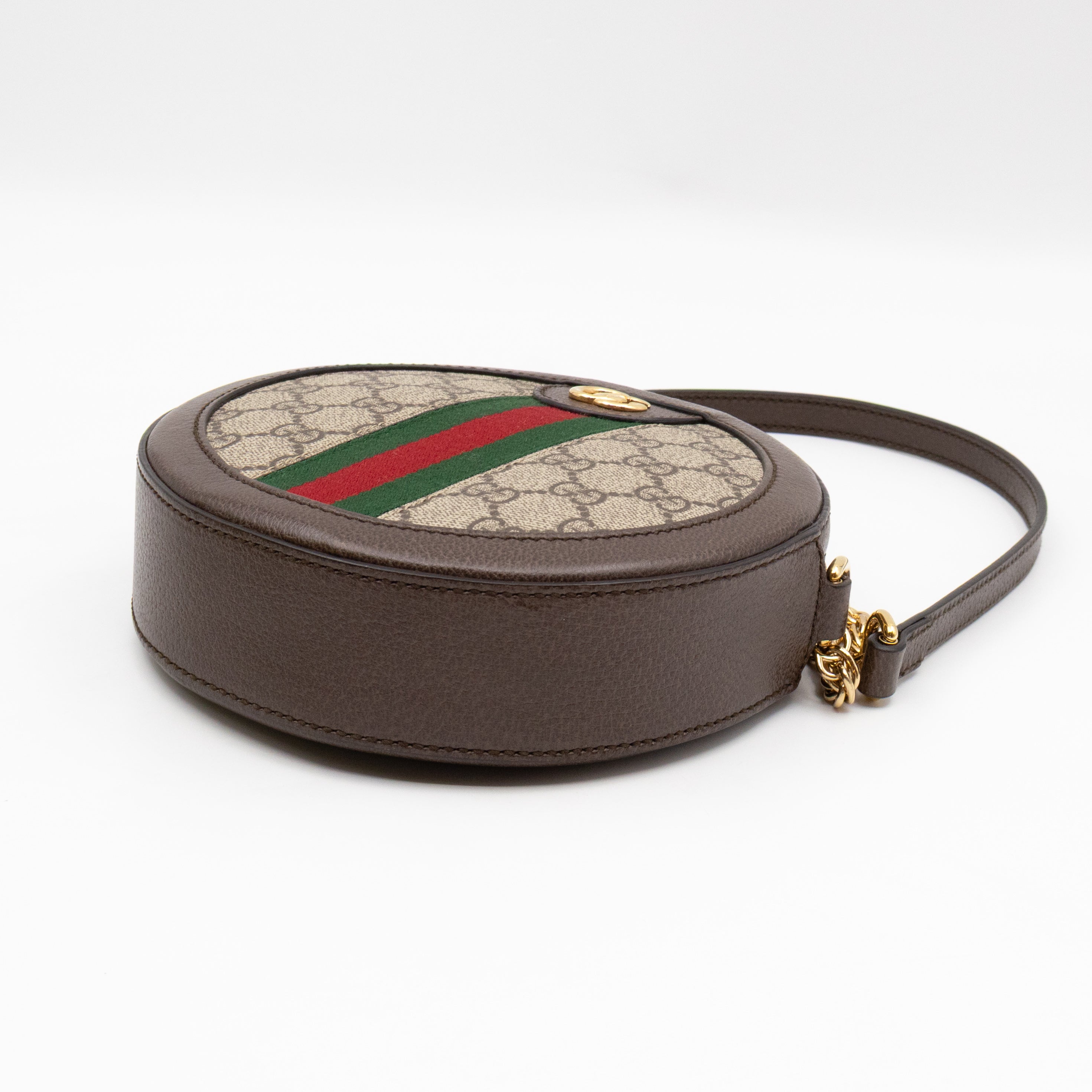 Ophidia Mini Round Shoulder Bag GG Supreme