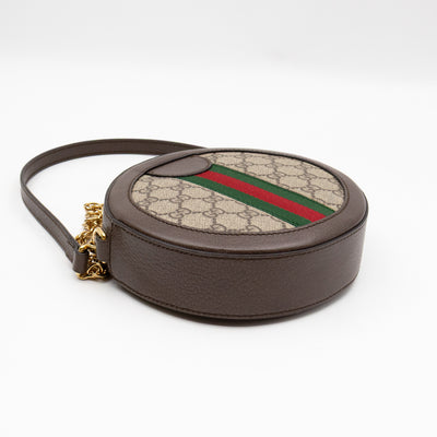 Ophidia Mini Round Shoulder Bag GG Supreme