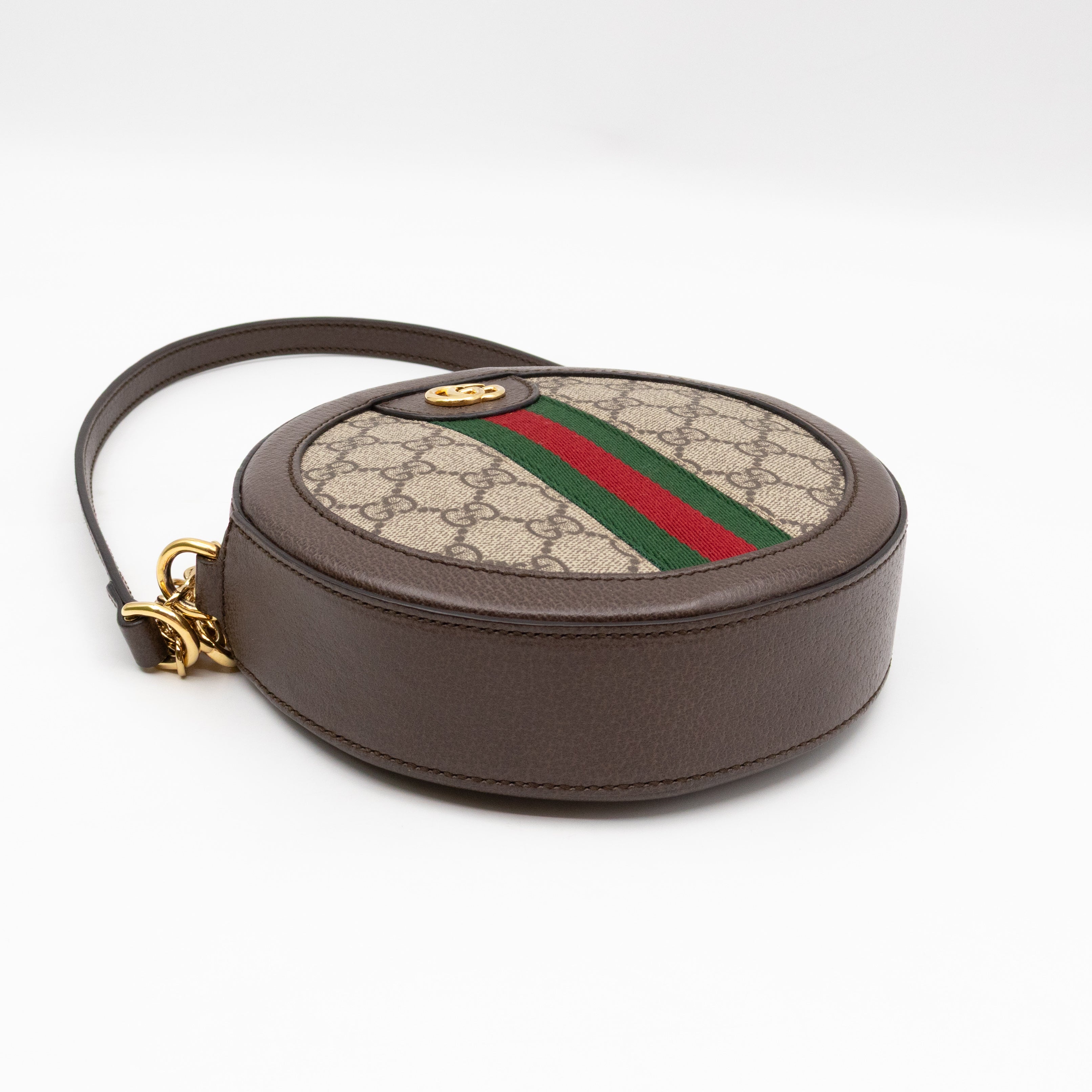 Ophidia Mini Round Shoulder Bag GG Supreme